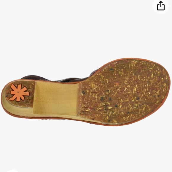 Art Company Women’s Wish Heeled Strap Sandals Brown Leather size 6 - Picture 3 of 16